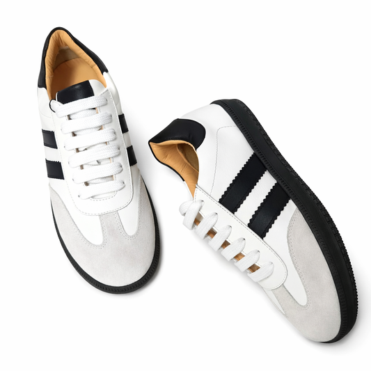 Sneakersy skórzane damskie z zamszem wygodne i lekkie