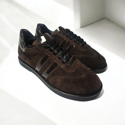 Sneakersy damskie skóra naturalna kształt barefoot
