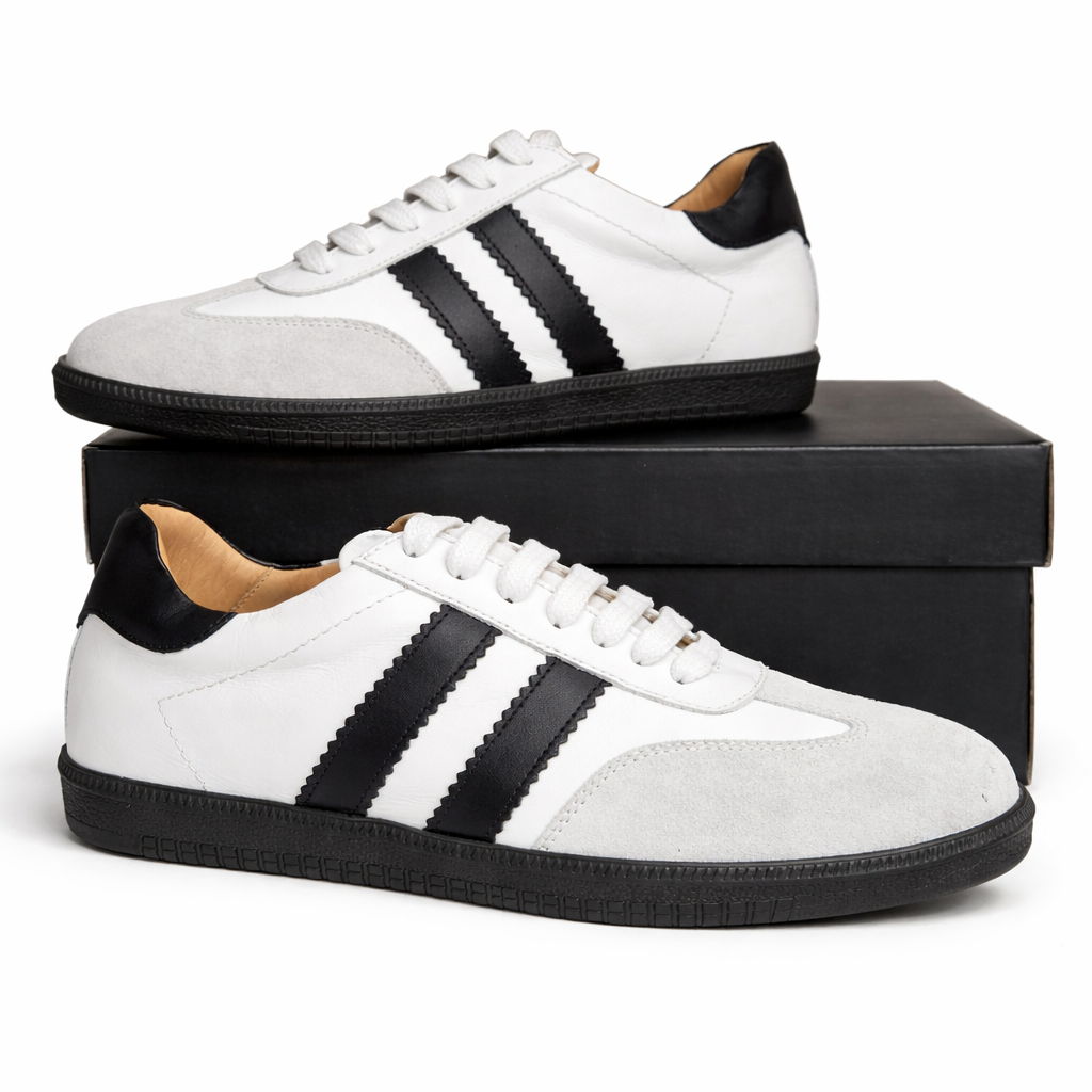 Sneakersy skórzane damskie z zamszem wygodne i lekkie