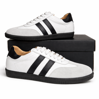 Sneakersy skórzane damskie z zamszem wygodne i lekkie
