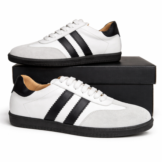 Sneakersy skórzane damskie z zamszem wygodne i lekkie