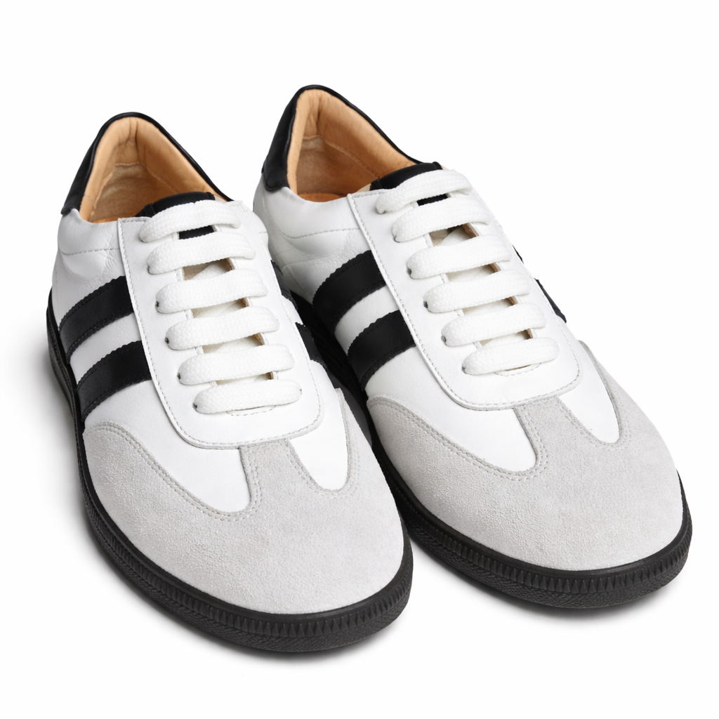 Sneakersy skórzane damskie z zamszem wygodne i lekkie